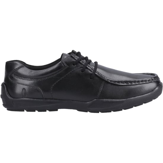 Hush Puppies Mackenzie Wallabee Läderpojkar Svarta Snörskor - Image 5