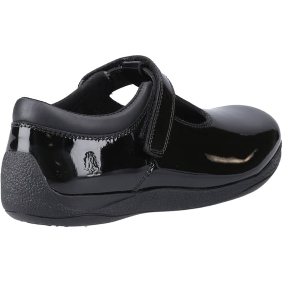 Hush Puppies Caitlin T-Bar Flickors Svarta Skor I Läder - Image 2