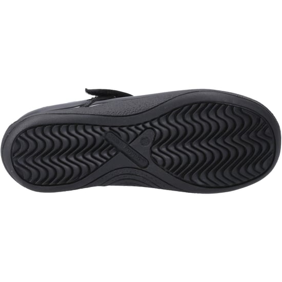 Hush Puppies Caitlin T-Bar Flickors Svarta Skor I Läder - Image 3