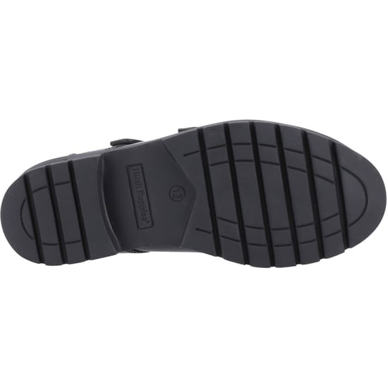 Hush Puppies Ella Patent Senior Meisjes Zwart Leren Schoenen - Image 3