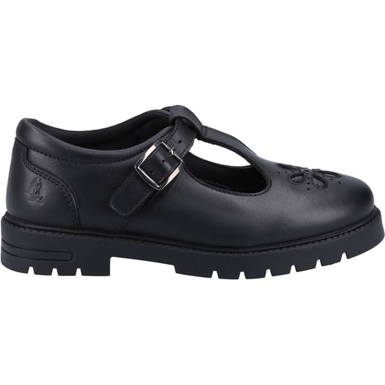 Hush Puppies Fiona JNR Flickors Svarta Skor I Läder - Image 4