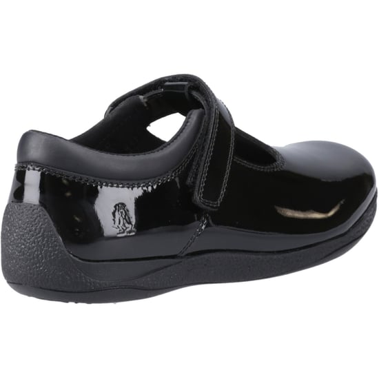 Hush Puppies Caitlin T-Bar Flickors Svarta Skor I Läder - Image 2
