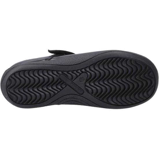 Hush Puppies Caitlin T-Bar Flickors Svarta Skor I Läder - Image 3