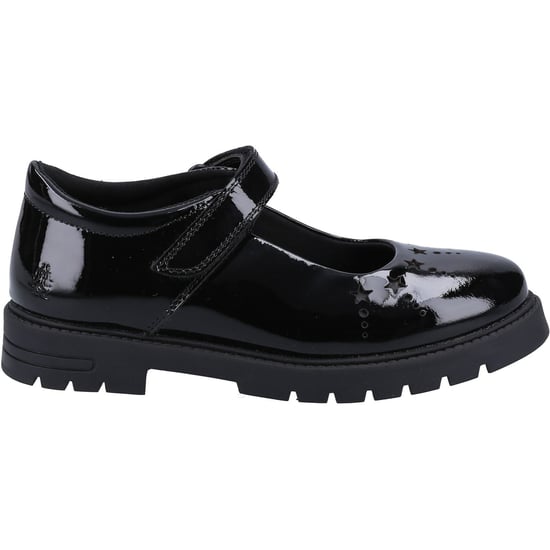 Hush Puppies Sabrina Patent JNR Meisjes Zwart Leren Schoenen - Image 4