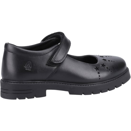 Hush Puppies Sabrina Junior Meisjes Zwart Leren Schoenen - Image 2