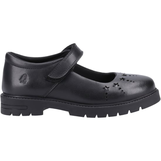 Hush Puppies Sabrina Junior Meisjes Zwart Leren Schoenen - Image 5