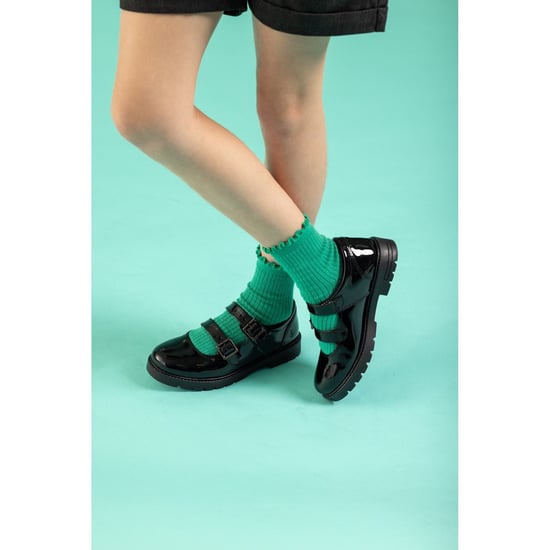 Hush Puppies Ella Patent Junior Flickors Svarta Skor I Läder - Image 6