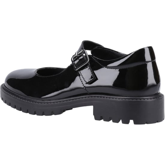 Hush Puppies Aurora Patent Senior Leather Girls's Black Shoes - Image 2