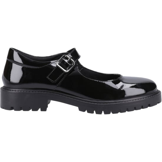 Hush Puppies Aurora Patent Senior Leather Girls's Black Shoes - Image 5
