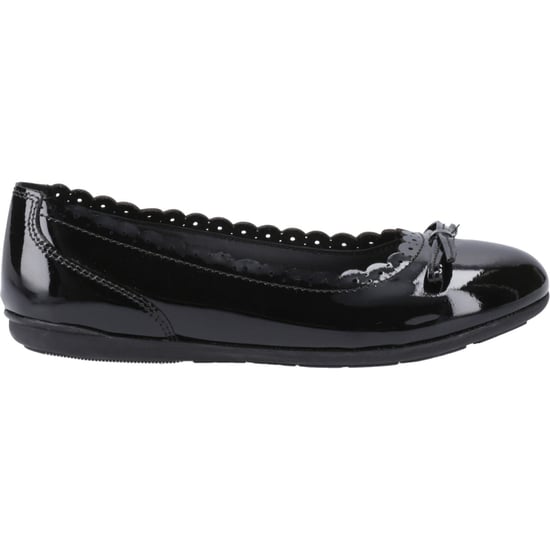 Hush Puppies Lillie Ballerina Patent Leather Girls's Black Ballet Flats - Image 4