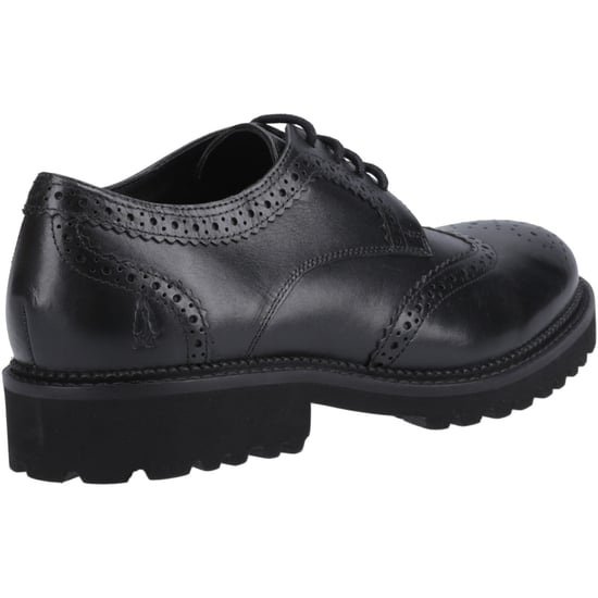 Hush Puppies Gabi Lace Up Läderflickors Svarta Brogues - Image 2