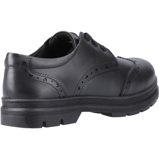 Pod Fiona Meisjes Zwart Leren Brogues - Image 2