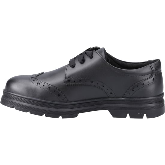 Pod Fiona Meisjes Zwart Leren Brogues - Image 4
