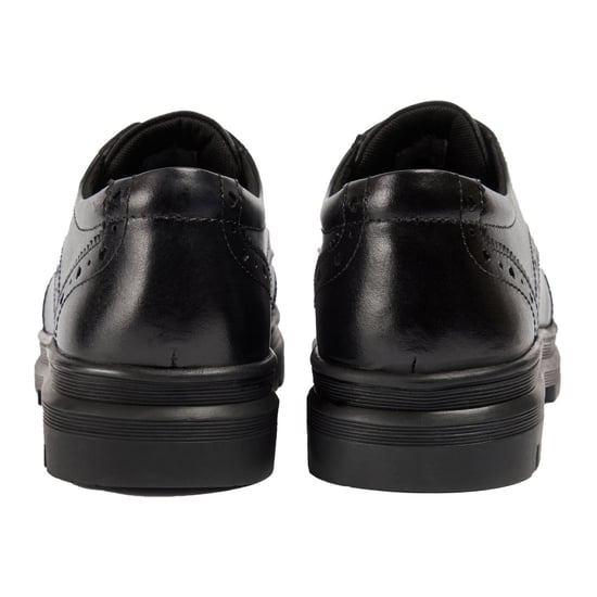 Pod Fiona Meisjes Zwart Leren Brogues - Image 2