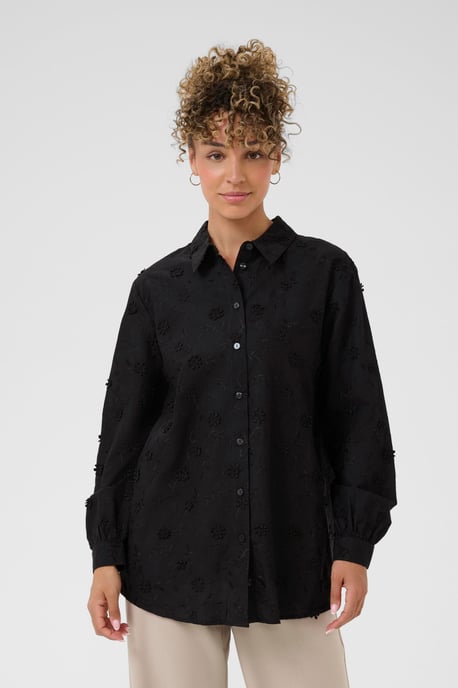 Overhemd met lang mouwen CROlivia Loose fit black - Image 3