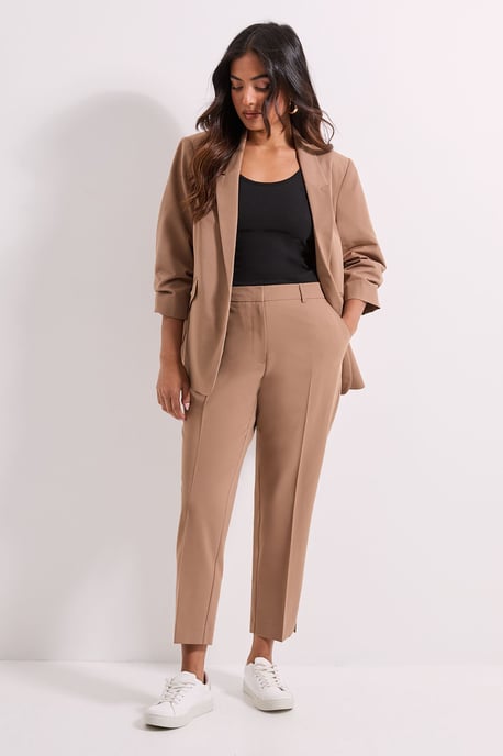 Petite Ruched Sleeve Blazer - Image 2