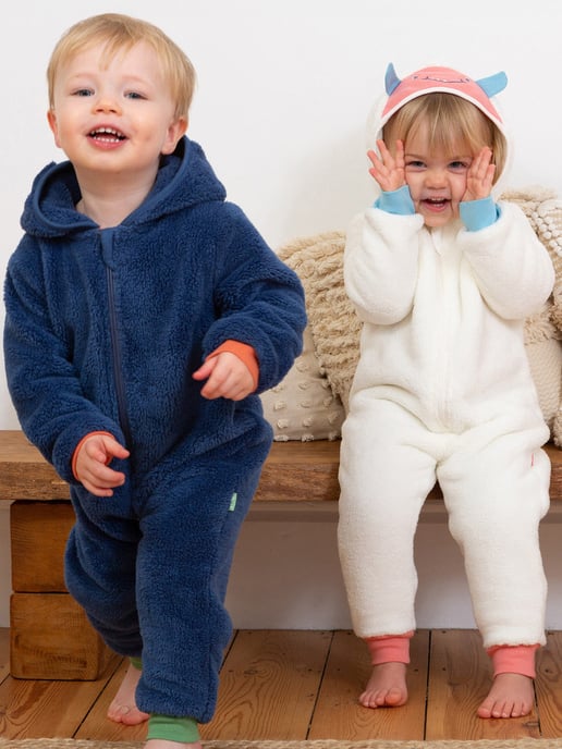 Kite Clothing Huggle Bub Fleece Onesie Cream - Image 4