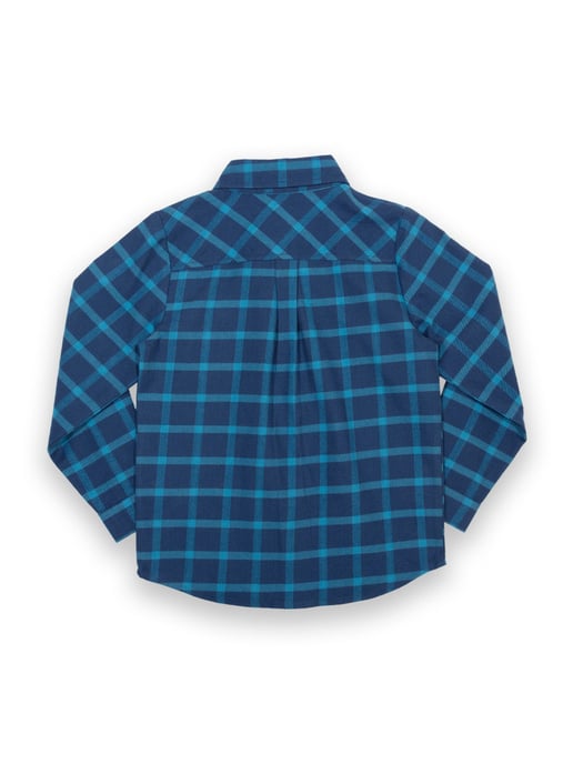 Kite Clothing Check Shirt Navy - Image 4
