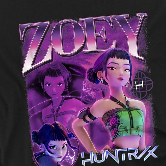 K-Pop Demon Hunters Childrens/Kids Huntr/X Zoey T-Shirt (Black) - Image 3