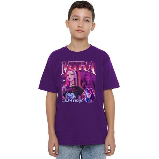 K-Pop Demon Hunter Kinderen/Hunters X Mira T-Shirt (Paars) - Image 5