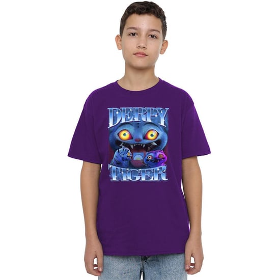 K-Pop Demon Hunters Barn Derpy Tiger T-shirt (Lila) - Image 4