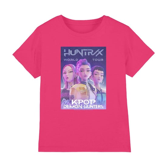 K-Pop Demon Hunters Kinderen Wereldtour Huntr/X T-Shirt (Fuchsia) - Image 1