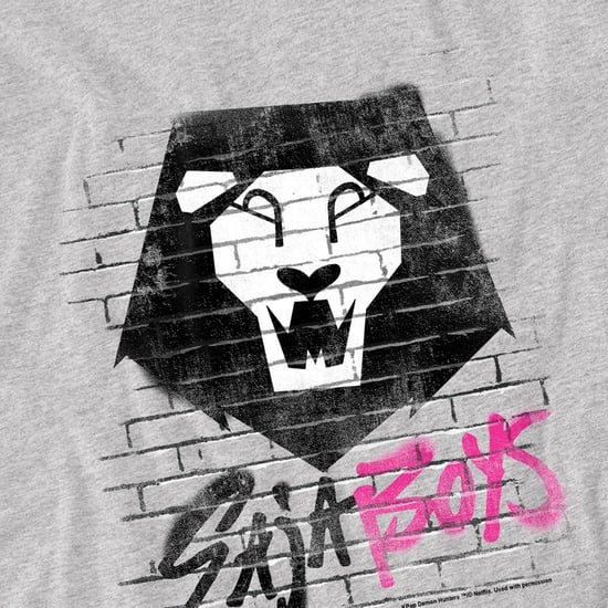 K-Pop Demonjägare Barn Saja Gossar Graffiti T-shirt (Heather Grey) - Image 2