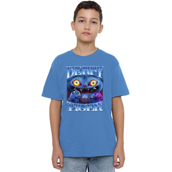K-Pop Demon Hunters Barn T-shirt med Klumpig Tiger (Safir) - Image 4
