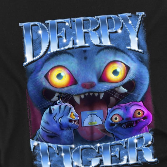 K-Pop Demon Hunters Barn Derpy Tiger T-shirt (Svart) - Image 2