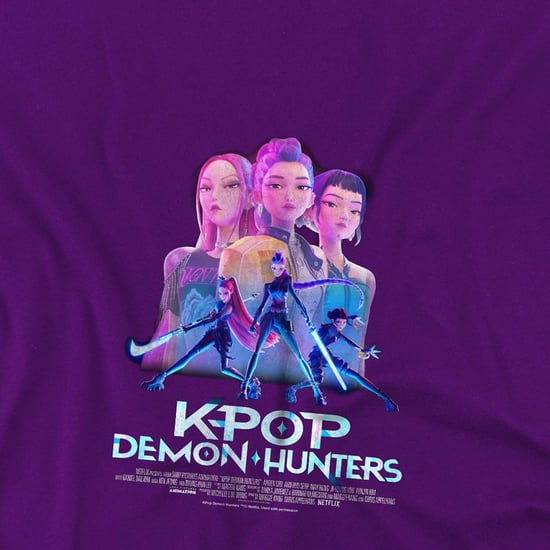 K-Pop Demon Hunters Kinderen Huntrix Huntr/X Poster T-Shirt (Paars) - Image 2