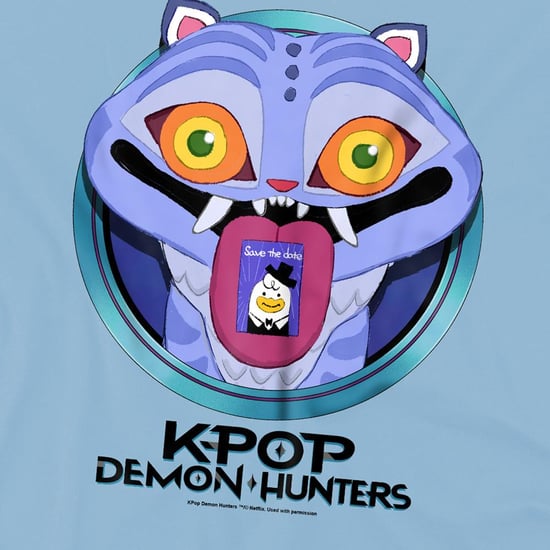 K-Pop Demon Hunters Childrens/Kids Save The Date Derpy Tiger Cartoon T-Shirt (Sky Blue) - Image 3