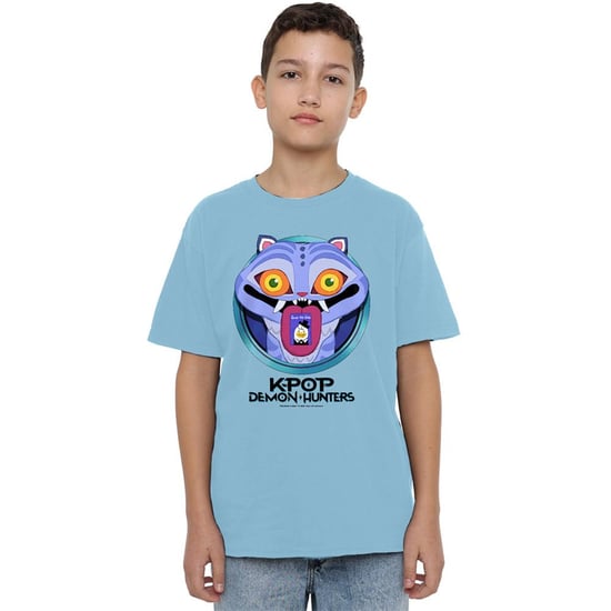 K-Pop Demon Hunters Childrens/Kids Save The Date Derpy Tiger Cartoon T-Shirt (Sky Blue) - Image 5