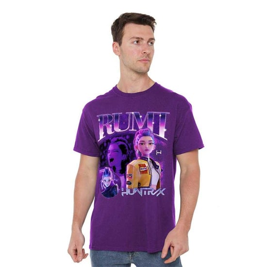 K-Pop Demon Hunters Unisex Adult Huntr/X Rumi T-Shirt (Purple) - Image 3