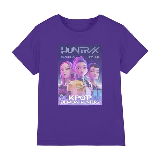 K-Pop Demon Hunters Kinder Wereldtour Huntr/X T-Shirt (Paars) - Image 1
