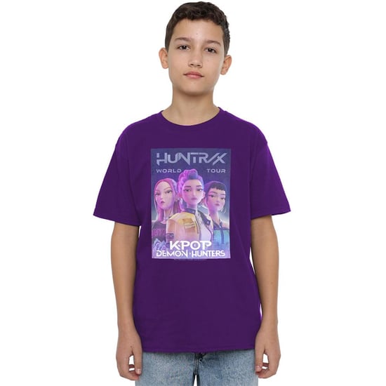 K-Pop Demon Hunters Kinder Wereldtour Huntr/X T-Shirt (Paars) - Image 5