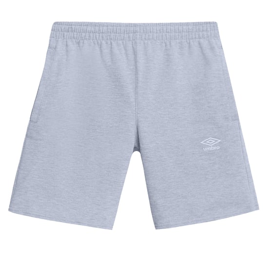 Umbro Mens Fleece Logo Casual Shorts (Grey Marl) - Image 1
