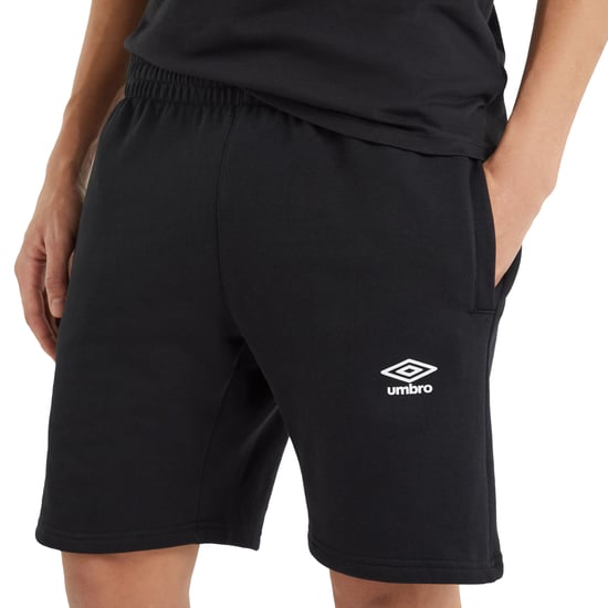 Umbro Heren Fleece Logo Casual Shorts (Zwart) - Image 3