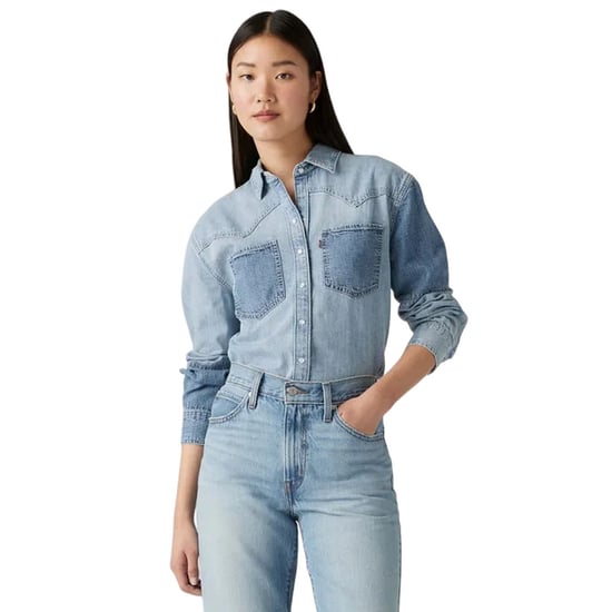 Levis Dam Teodora Denim Lättviktsskjorta (Ljusblå) - Image 1