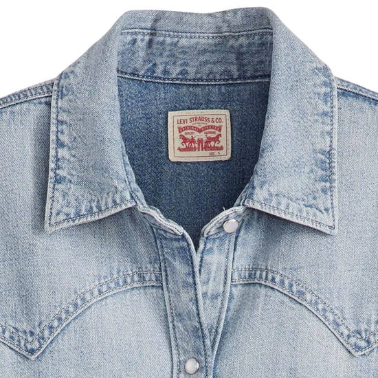 Levis Dam Teodora Denim Lättviktsskjorta (Ljusblå) - Image 4