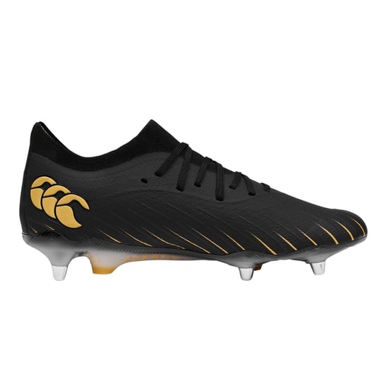 Canterbury Heren Speed Falcon Team Zachte Grond Voetbalschoenen (Zwart/Goud) - Image 3