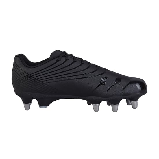 Canterbury Heren Stampede Team 2025 Soft Ground Rugby Laarzen (Zwart/Zilver) - Image 1