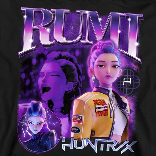 K-Pop Demon Hunters Unisex volwassen Huntr/X Rumi Bootleg Sweatshirt (Zwart) - Image 3