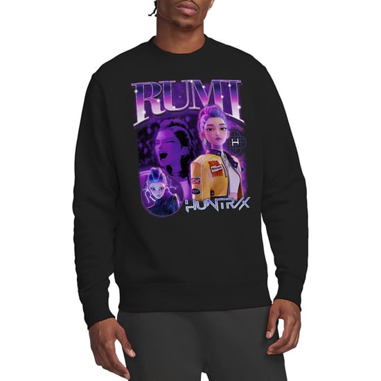 K-Pop Demon Hunters Unisex volwassen Huntr/X Rumi Bootleg Sweatshirt (Zwart) - Image 5