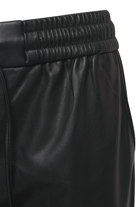 Elle Tessa Drawstring Waist Faux Leather Trousers - Image 2