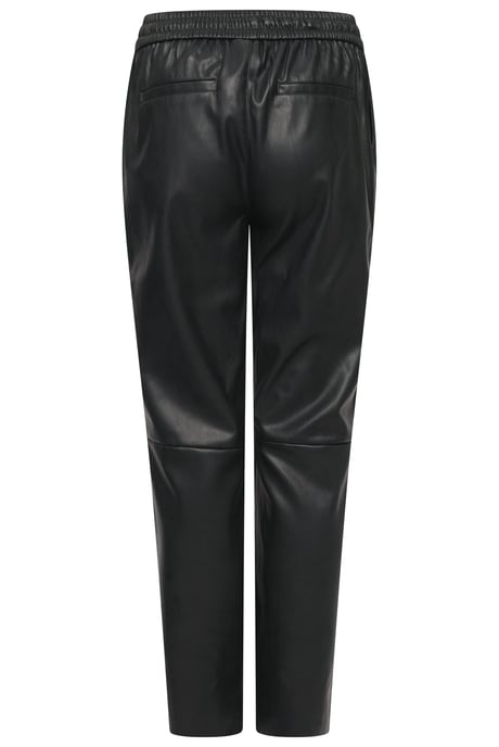 Elle Tessa Drawstring Waist Faux Leather Trousers - Image 3