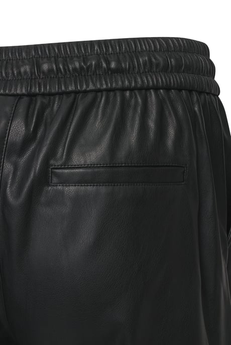 Elle Tessa Drawstring Waist Faux Leather Trousers - Image 4