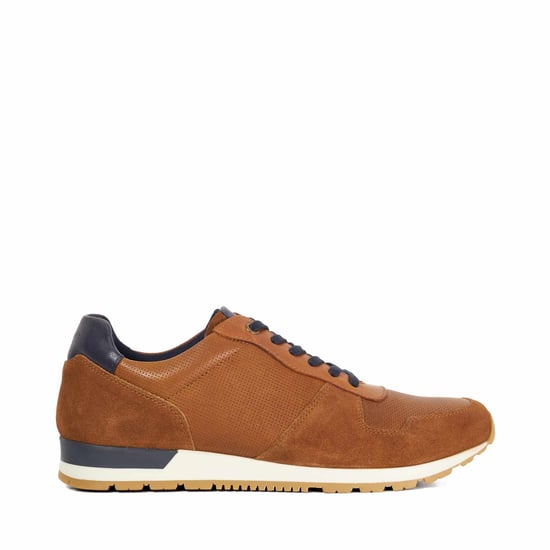 Dune Mens Toronto - Leather Lace-Up Trainers - Image 2