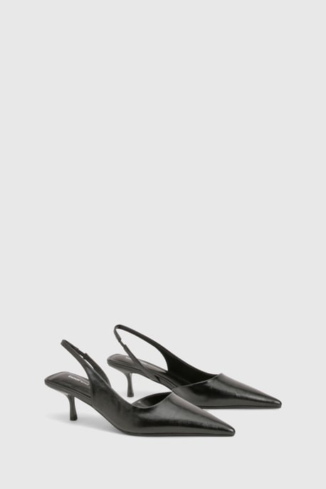 Kitten Heel Slingback Court Shoes - Image 2