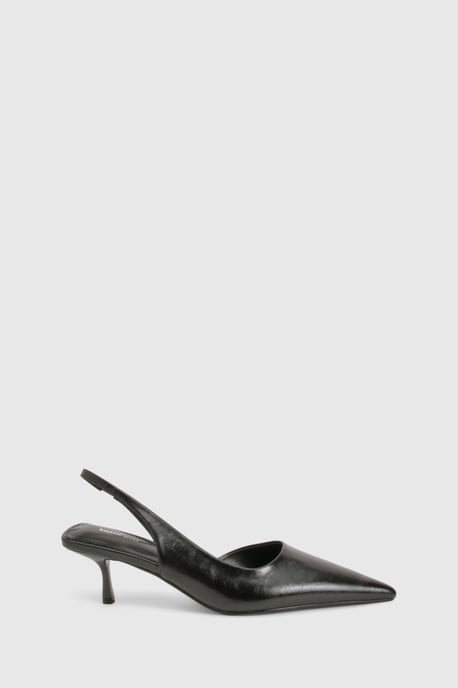 Kitten Heel Slingback Court Shoes - Image 3