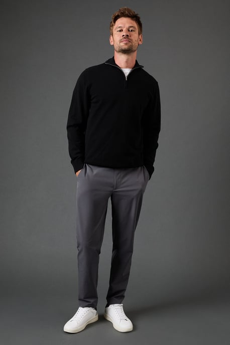 Cotton Rich Half Zip Jumper - Image 2